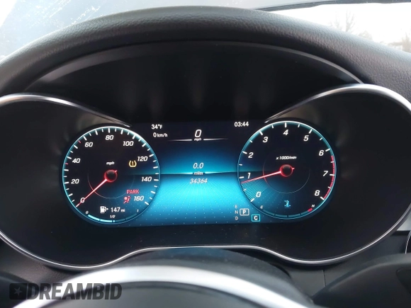 2021 Mercedes-Benz C 300 с VIN W1KWF8EB0MR640153, выставлен на аукционе IAAI как лот 41164310 с пробегом 34 364 миль миль и . История ставок и продаж доступна на DreamBid. Изображение 7.