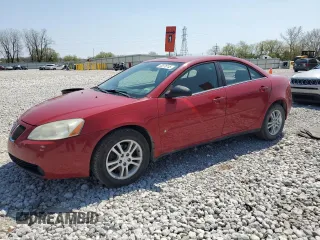 2006 Pontiac G6 6-Cyl with VIN 1G2ZG558164263103, listed as a Copart auction lot 53976745 with 166,002 mi miles and Salvage Title. Bid and sale history available at carsss.com. Image 1.