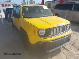 2017 Jeep Renegade Sport with VIN ZACCJAAB8HPE52736, listed as a IAAI auction lot 42019381 with 96,757 mi miles and . Bid and sale history available at DreamBid. Image 1.