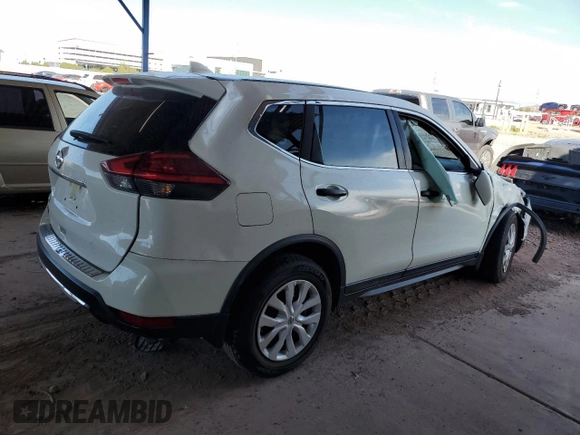 2017 Nissan Rogue S with VIN JN8AT2MT7HW132844, listed as a Copart auction lot 51873665 with 77,664 mi miles and Salvage Title. Bid and sale history available at carsss.com. Image 3.