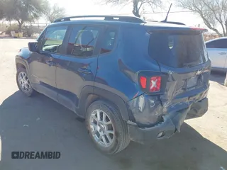 2020 Jeep Renegade Latitude with VIN ZACNJABB4LPL84593, listed as a IAAI auction lot 41645340 with 60,184 mi miles and . Bid and sale history available at DreamBid. Image 3.