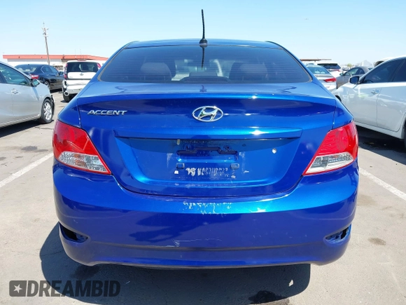 2014 Hyundai Accent GLS with VIN KMHCT4AE0EU655857, listed as a IAAI auction lot 41987827 with 172,535 mi miles. Bid and sale history available at carsss.com. Image 16.