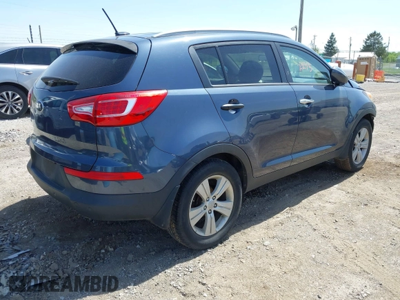 2013 Kia Sportage LX with VIN KNDPB3A27D7395592, listed as a IAAI auction lot 42102273 with 87,991 mi miles and . Bid and sale history available at DreamBid. Image 4.