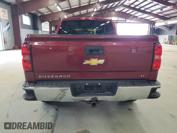 2014 Chevrolet Silverado 1500 LT with VIN 1GCUKREC9EF195006, listed as a Copart auction lot 54220595 with 165,478 mi miles and Clean Title. Bid and sale history available at DreamBid. Image 6.