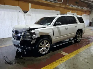 2018 Chevrolet Tahoe Premier with VIN 1GNSKCKC1JR166737, listed as a Copart auction lot 54275125 with 61,036 mi miles and Clean title. Bid and sale history available at DreamBid. Image 1.