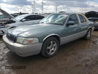 2006 Mercury Grand Marquis GS with VIN 2MEFM74V56X638847, listed as a Copart auction lot 46915875 with 143,199 mi miles and Salvage Title. Bid and sale history available at DreamBid. Image 1.