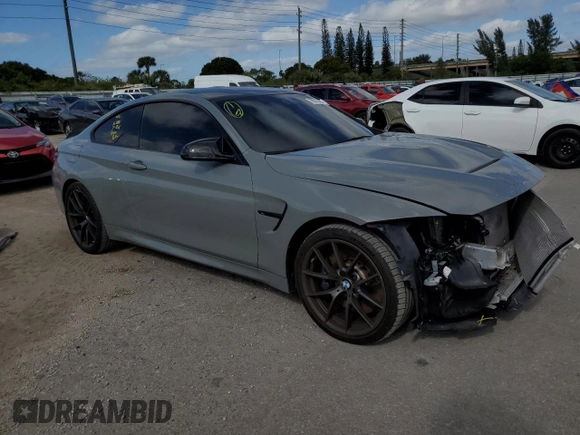 2019 BMW M4 CS with VIN WBS3S7C56KAC09792, listed as a Copart auction lot 76513383 with 55,538 mi miles. Bid and sale history available at carsss.com. Image 4.