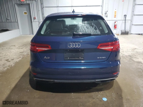 2017 Audi A3 Sportback e-tron Premium Plus with VIN WAUTPBFF3HA092126, listed as a Copart auction lot 86512764 with 122,400 mi miles and Salvage Title. Bid and sale history available at carsss.com. Image 6.
