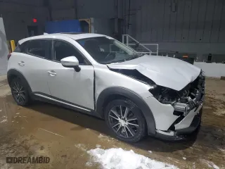 2018 Mazda CX-3 Grand Touring with VIN JM1DKFD72J0305961, listed as a Copart auction lot 45953085 with 93,221 mi miles and Salvage Title. Bid and sale history available at carsss.com. Image 4.