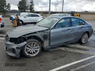 2023 BMW 3 Series 330e with VIN 3MW39FF09P8C95660, listed as a Copart auction lot 47651645 with 28,484 mi miles and Salvage Title. Bid and sale history available at carsss.com. Image 1.