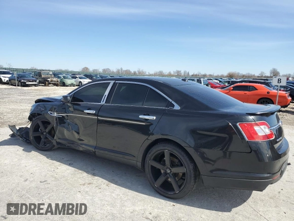 2011 Ford Taurus SHO with VIN 1FAHP2KT0BG142303, listed as a Copart auction lot 48076275 with 217,980 mi miles and Salvage Title. Bid and sale history available at DreamBid. Image 2.