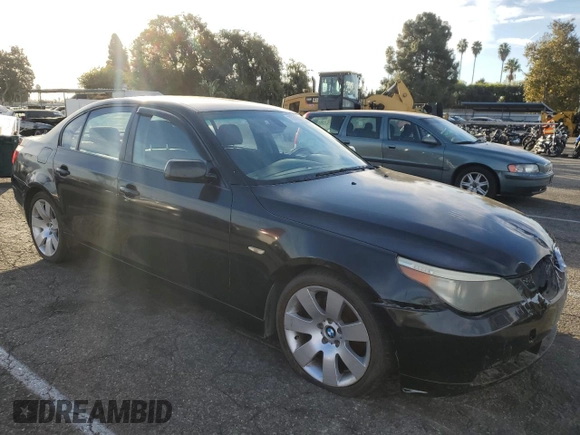 2006 BMW 5 Series 530i with VIN WBANE73506CM41414, listed as a Copart auction lot 75316884 with 177,977 mi miles and Salvage Title. Bid and sale history available at carsss.com. Image 4.