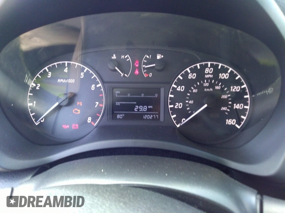 2017 Nissan Sentra SV with VIN 3N1AB7APXHY376910, listed as a IAAI auction lot 41892380 with 120,277 mi miles. Bid and sale history available at carsss.com. Image 7.