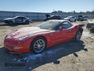 2004 Chevrolet Corvette Z06 with VIN 1G1YY12S545112990, listed as a Copart auction lot 41887135 with 97,376 mi miles and Salvage Title. Bid and sale history available at carsss.com. Image 1.