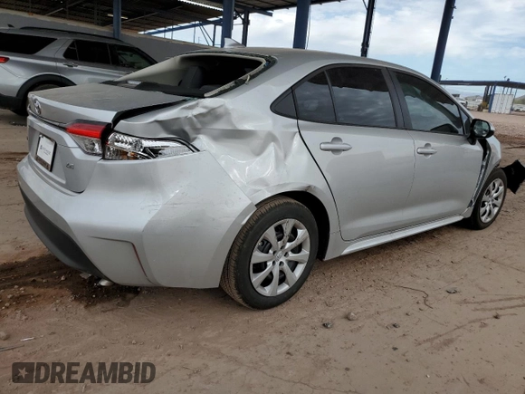 2025 Toyota Corolla LE z VIN 5YFB4MDE0SP241205, wystawiony jako Copart lot #52993435 z przebiegiem 2 638 mil mil oraz Szkoda całkowita • Salvage title. Historia ofert i sprzedaży dostępna na DreamBid. Obrazek 3.