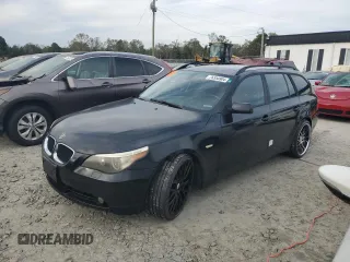 2006 BMW 5 Series 530xi with VIN WBANN73516CN00101, listed as a Copart auction lot 75355904 with 121,893 mi miles and Salvage Title. Bid and sale history available at carsss.com. Image 1.