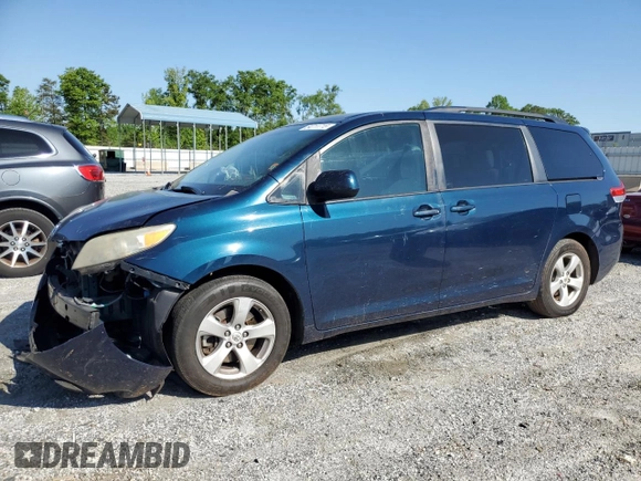 2011 Toyota Sienna LE AAS с VIN 5TDKK3DC9BS151475, выставлен на аукционе Copart как лот 54711715 с пробегом 179 100 миль миль и Списание • Salvage title. История ставок и продаж доступна на DreamBid. Изображение 1.