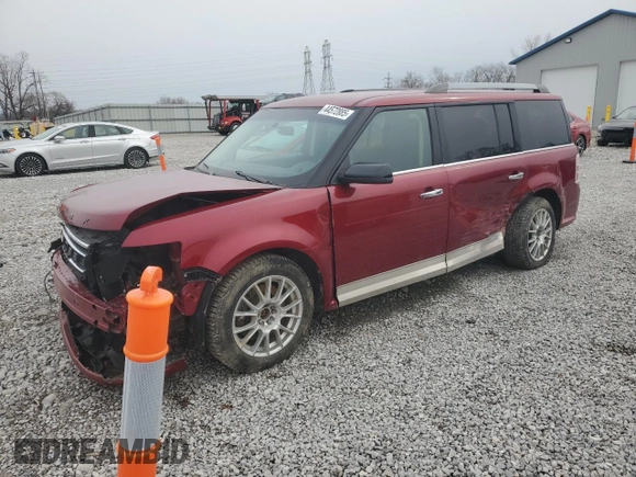 2019 Ford Flex SEL with VIN 2FMHK6C82KBA03013, listed as a Copart auction lot 44572885 with 100,446 mi miles and Salvage Title. Bid and sale history available at carsss.com. Image 1.
