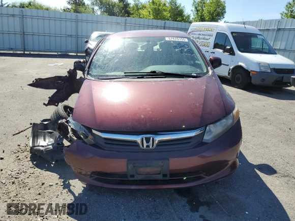 2012 Honda Civic LX z VIN 2HGFB2F56CH589253, wystawiony jako Copart lot #57870155 z przebiegiem 141 710 mil mil oraz Czysty tytuł • Clean title. Historia ofert i sprzedaży dostępna na DreamBid. Obrazek 5.
