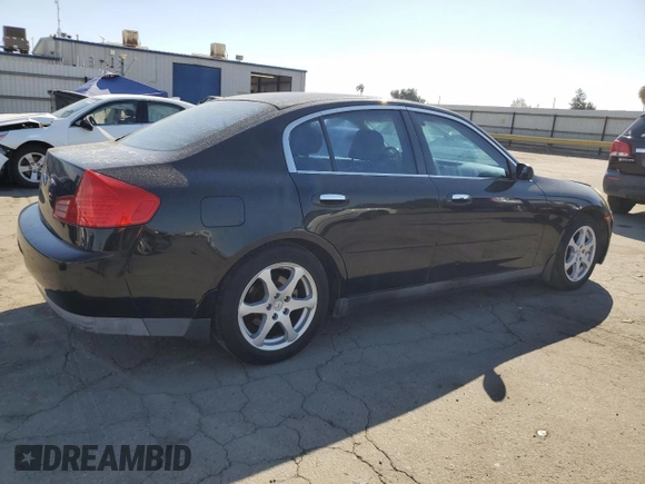 2004 Infiniti G35 w/Leather with VIN JNKCV51E44M111170, listed as a Copart auction lot 72081224 with 219,844 mi miles and Salvage Title. Bid and sale history available at DreamBid. Image 3.