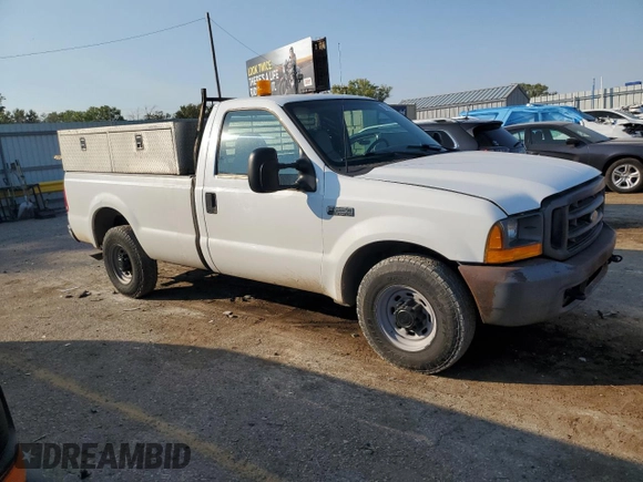 2000 Ford Super Duty F-250 XL with VIN 1FTNF20F7YED68355, listed as a Copart auction lot 75050664 with 107,434 mi miles and Salvage Title. Bid and sale history available at carsss.com. Image 4.
