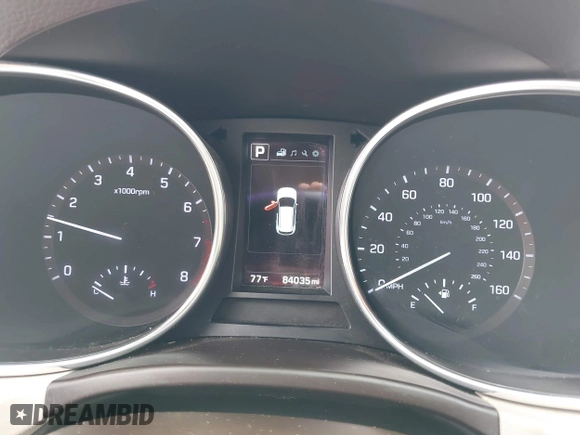 2017 Hyundai Santa Fe Sport 2.0T with VIN 5XYZU4LA6HG409438, listed as a IAAI auction lot 41680534 with 84,035 mi miles. Bid and sale history available at carsss.com. Image 7.