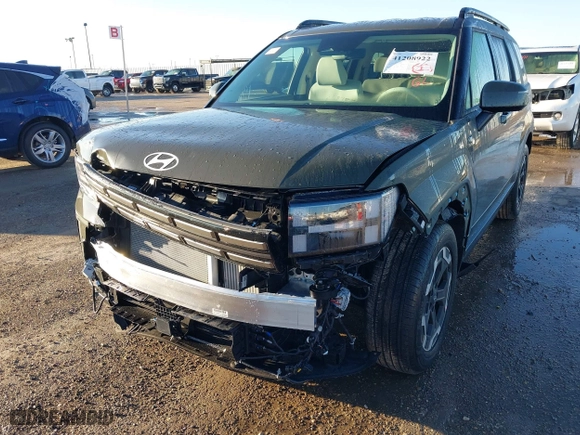 2025 Hyundai Santa Fe SEL with VIN 5NMP24GL0SH101428, listed as a IAAI auction lot 41208922 with 1,384 mi miles. Bid and sale history available at carsss.com. Image 6.