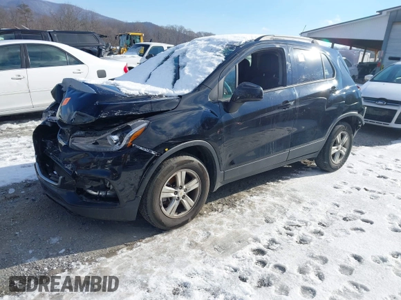 2022 Chevrolet Trax LT with VIN KL7CJPSM2NB567855, listed as a IAAI auction lot 41242877 with 87,001 mi miles. Bid and sale history available at carsss.com. Image 17.
