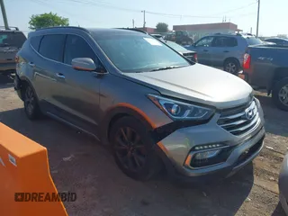 2017 Hyundai Santa Fe Ultimate with VIN 5XYZW4LA5HG491222, listed as a IAAI auction lot 42541420 with 98,221 mi miles and . Bid and sale history available at DreamBid. Image 1.