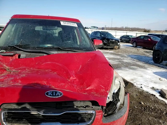 2012 Kia Soul + with VIN KNDJT2A6XC7417292, listed as a Copart auction lot 88309555 with 152,345 mi miles and Salvage Title. Bid and sale history available at carsss.com. Image 10.