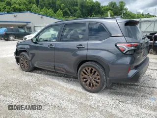 2025 Subaru Forester Special Sports with VIN JF2SLDHC9SH404216, listed as a Copart auction lot 61617315 with 9,848 mi miles and Salvage title. Bid and sale history available at DreamBid. Image 2.