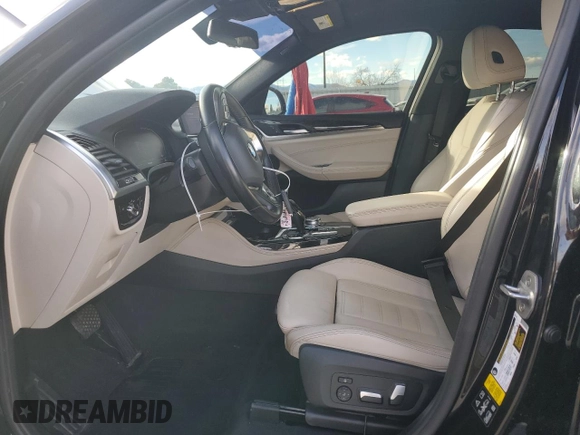 2020 BMW X4 xDrive30i with VIN 5UX2V1C01L9B30138, listed as a Copart auction lot 46612965 with 59,493 mi miles and Salvage Title. Bid and sale history available at carsss.com. Image 7.