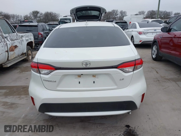 2020 Toyota Corolla LE with VIN JTDEPRAE7LJ073655, listed as a IAAI auction lot 41517910 with 83,251 mi miles. Bid and sale history available at carsss.com. Image 17.