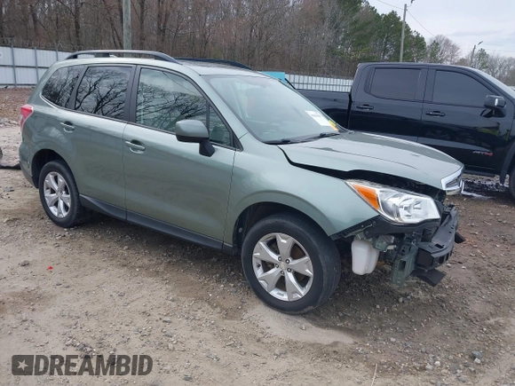 2016 Subaru Forester 2.5i Premium with VIN JF2SJADC0GH563577, listed as a IAAI auction lot 41694381 with 92,837 mi miles. Bid and sale history available at carsss.com. Image 1.