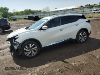 2019 Nissan Murano Platinum with VIN 5N1AZ2MS4KN123397, listed as a Copart auction lot 60194035 with 48,624 mi miles and Salvage title. Bid and sale history available at DreamBid. Image 1.