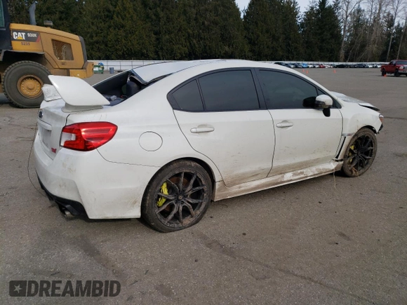 2021 Subaru WRX STI with VIN JF1VA2E62M9807610, listed as a Copart auction lot 44980365 with Not provided miles and Salvage title. Bid and sale history available at DreamBid. Image 3.