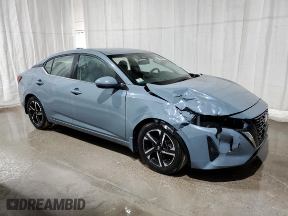2024 Nissan Sentra SV with VIN 3N1AB8CV4RY208473, listed as a Copart auction lot 61141385 with 27,700 mi miles and Salvage title. Bid and sale history available at DreamBid. Image 4.