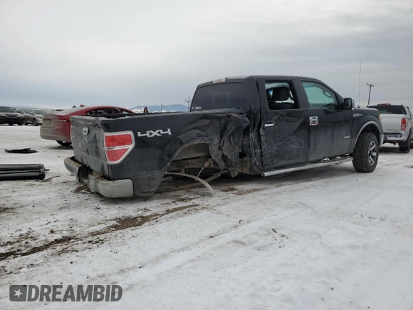 2012 Ford F-150 XL with VIN 1FTFW1ET6CKE25779, listed as a Copart auction lot 87034494 with 0 mi miles and Salvage Title. Bid and sale history available at carsss.com. Image 3.