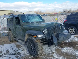 2020 Jeep Wrangler Unlimited Sport S с VIN 1C4HJXDN0LW334593, выставлен на аукционе IAAI как лот 41044612 с пробегом 58 165 миль миль и . История ставок и продаж доступна на DreamBid. Изображение 6.