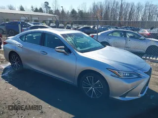 2025 Lexus ES with VIN 58ADZ1B1XSU185483, listed as a IAAI auction lot 41632500 with 4,462 mi miles. Bid and sale history available at carsss.com. Image 1.