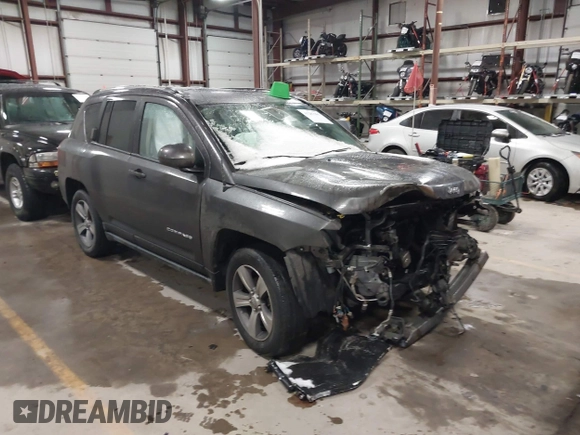 2017 Jeep Compass High Altitude with VIN 1C4NJDEB6HD192808, listed as a IAAI auction lot 41287965 with 68,357 mi miles. Bid and sale history available at carsss.com. Image 1.
