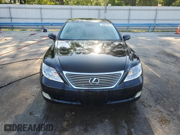 2008 Lexus LS 460 with VIN JTHBL46F485067927, listed as a Copart auction lot 52047645 with 177,648 mi miles and Salvage title. Bid and sale history available at DreamBid. Image 5.