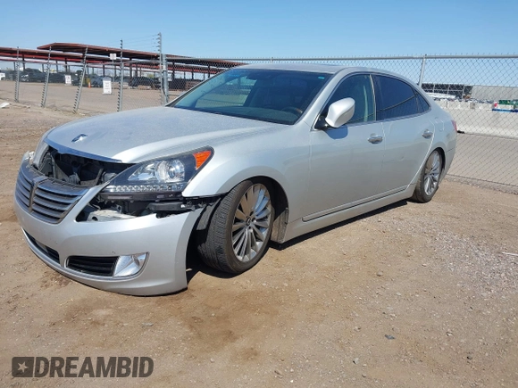 2014 Hyundai Equus Signature with VIN KMHGH4JH6EU080127, listed as a IAAI auction lot 41988215 with 94,349 mi miles and . Bid and sale history available at DreamBid. Image 17.