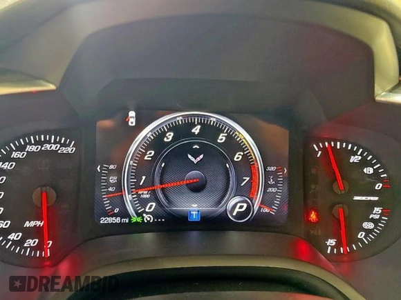 2016 Chevrolet Corvette Z51 3LT with VIN 1G1YM2D79G5113364, listed as a Copart auction lot 62601645 with 22,856 mi miles and Clean title. Bid and sale history available at DreamBid. Image 8.