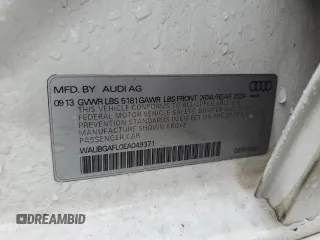 2014 Audi S4 Premium Plus with VIN WAUBGAFL0EA049371, listed as a Copart auction lot 72889024 with 142,574 mi miles and Salvage Title. Bid and sale history available at carsss.com. Image 14.