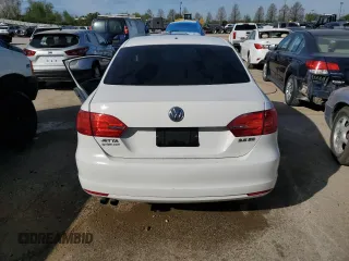 2012 Volkswagen Jetta Sedan SE w/Convenience & Sunroof with VIN 3VWDX7AJXCM335794, listed as a Copart auction lot 47630183 with 0 mi miles and Salvage Title. Bid and sale history available at carsss.com. Image 6.
