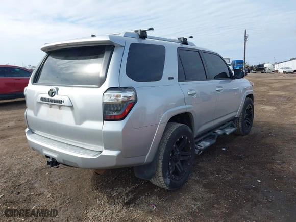 2018 Toyota 4Runner SR5 with VIN JTEZU5JR8J5180205, listed as a IAAI auction lot 41343446 with 83,520 mi miles. Bid and sale history available at carsss.com. Image 4.