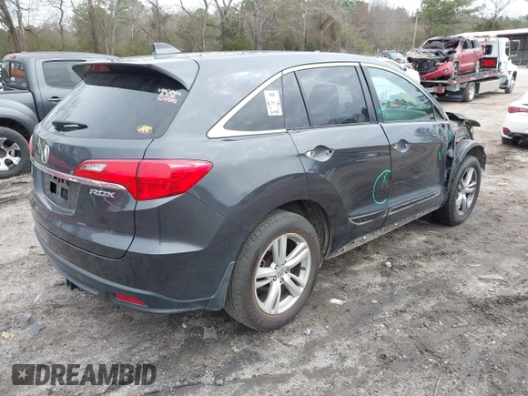 2015 Acura RDX Tech Pkg with VIN 5J8TB3H5XFL016322, listed as a IAAI auction lot 41548586 with 168,715 mi miles. Bid and sale history available at carsss.com. Image 4.