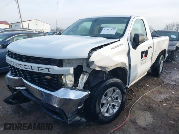 2020 Chevrolet Silverado 1500 Work Truck with VIN 3GCNWAEF6LG262192, listed as a IAAI auction lot 41051629 with 46,663 mi miles. Bid and sale history available at carsss.com. Image 17.