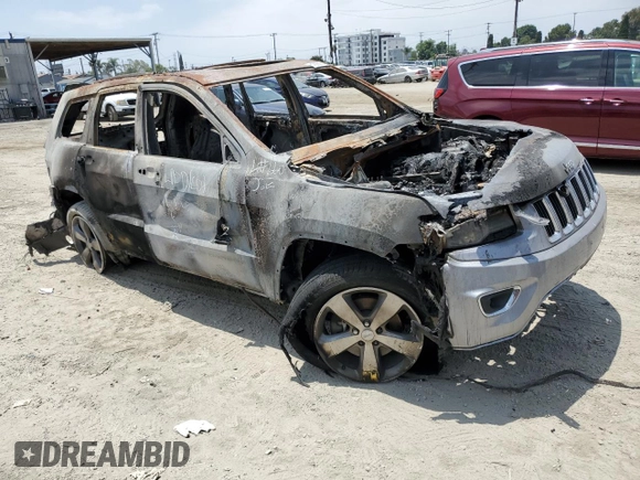 2014 Jeep Grand Cherokee Limited with VIN 1C4RJFBT1EC226438, listed as a Copart auction lot 61998865 with Not provided miles and Non repairable. Bid and sale history available at DreamBid. Image 4.